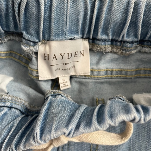 Hayden Los Angelos Distressed Drawstring Denim Jeans - Picture 4 of 5